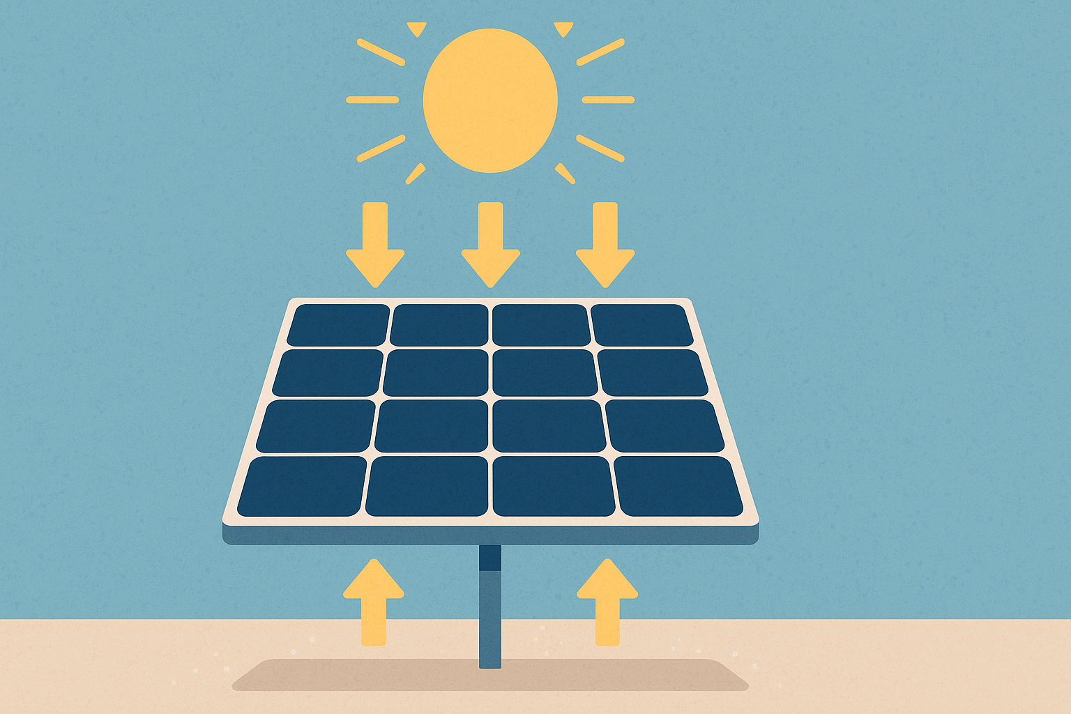 Illustration: Bifaziales Modul nutzt Licht von vorn und hinten